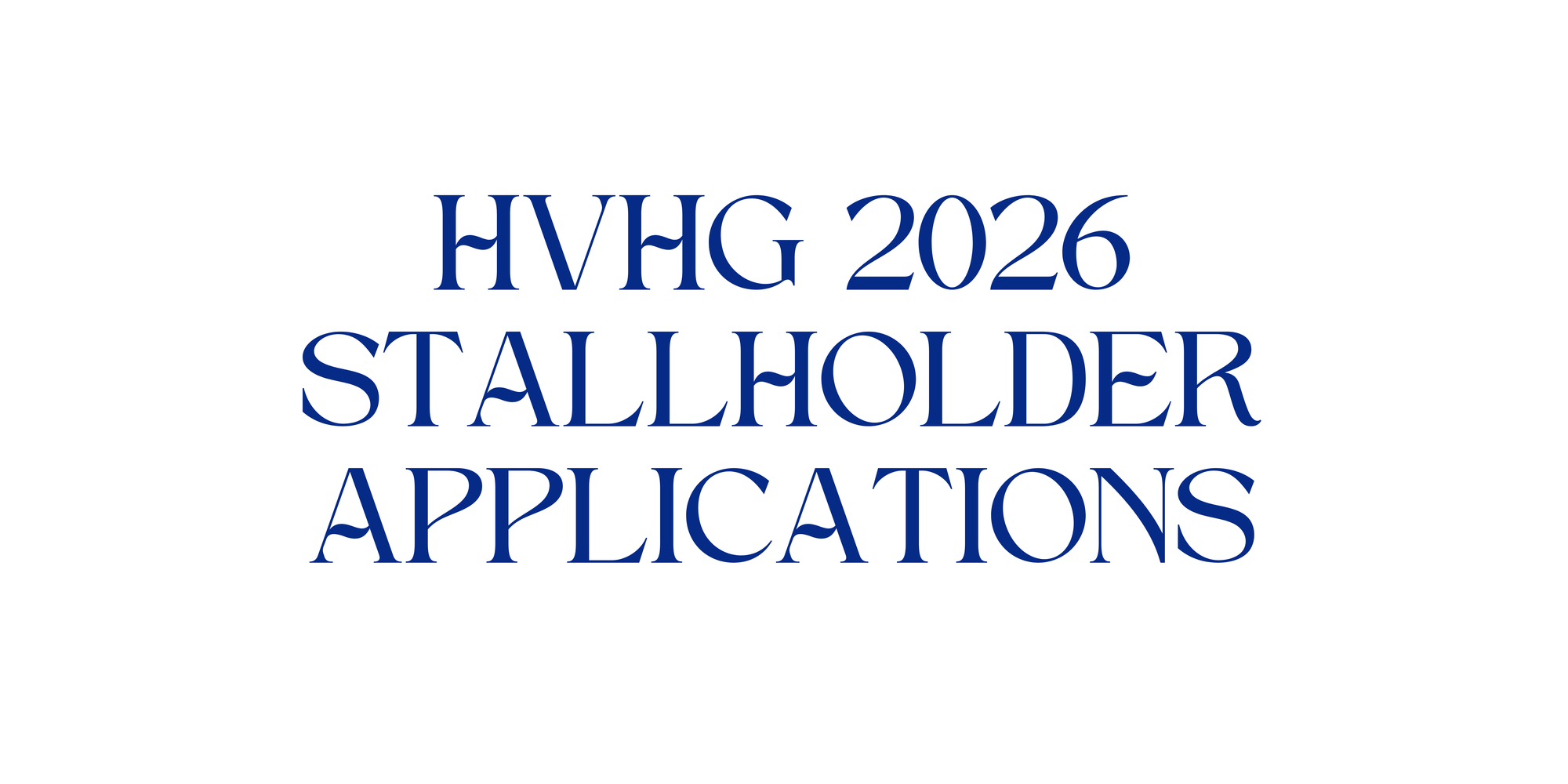 Stallholder applications